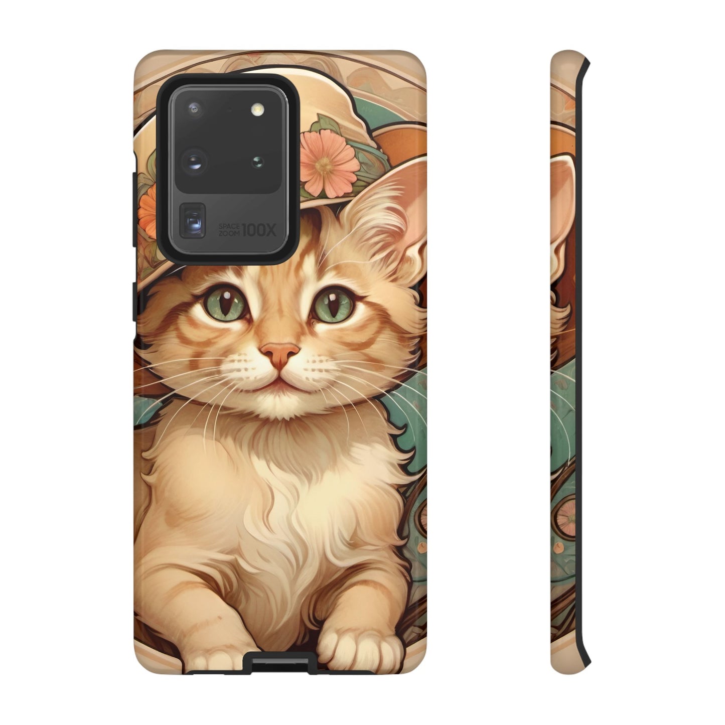 Alphonse Mucha Tough Phone Cases (A kitten)