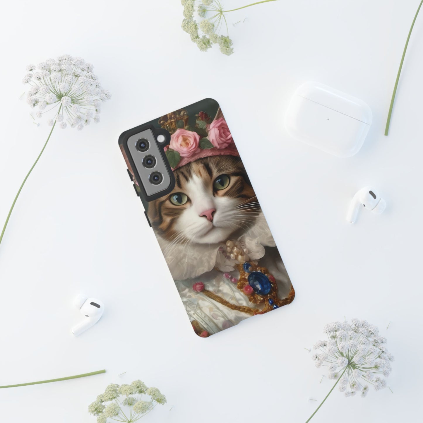 Rococo Cat Tough Phone Cases (A Queen)