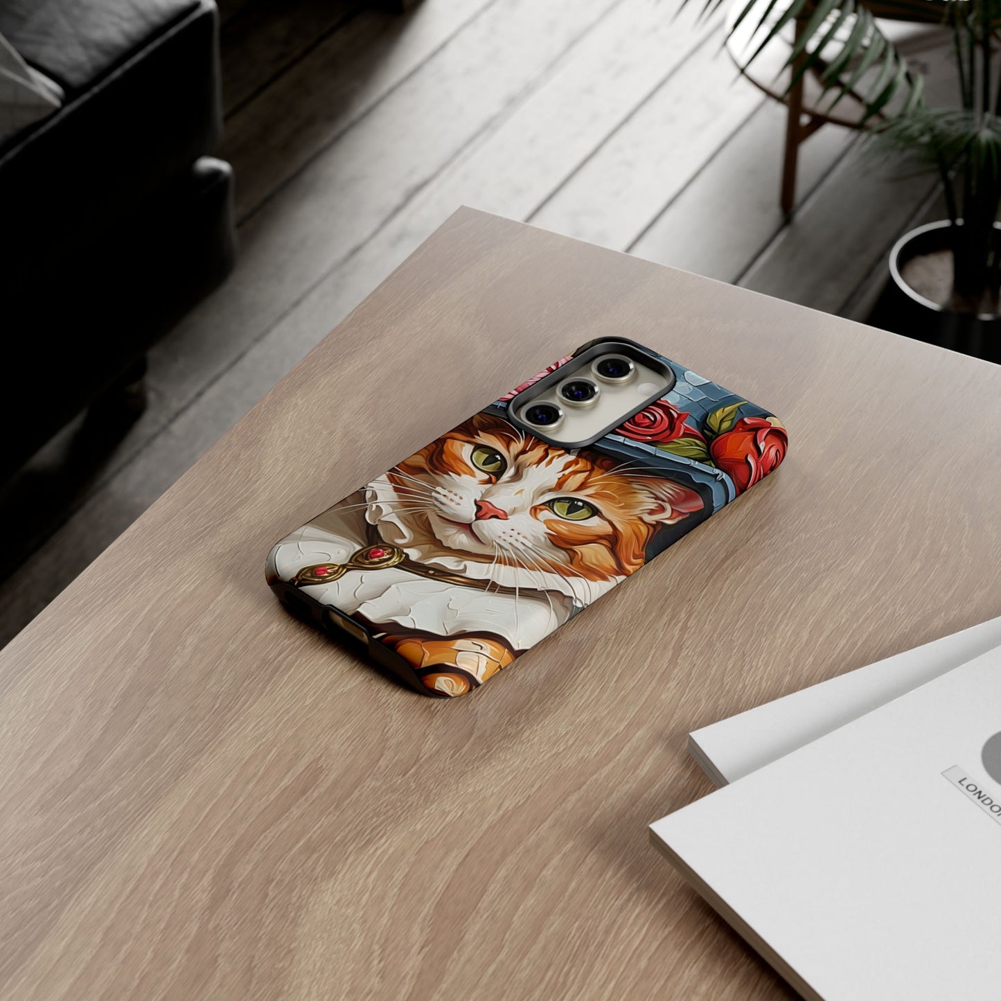 Oil Painting Cat Tough Phone Cases (A Gentleman)