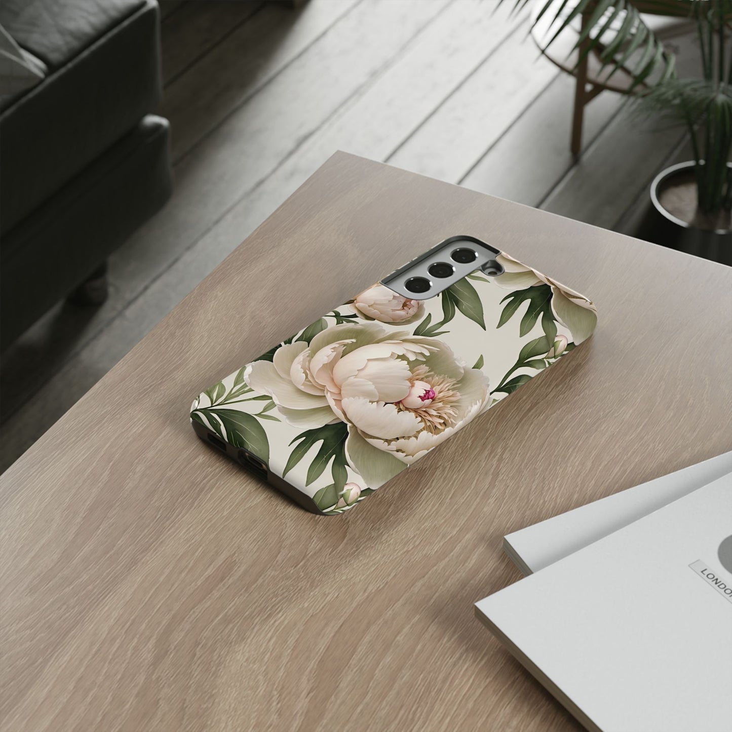Watercolor Large Peonies Tough Cases