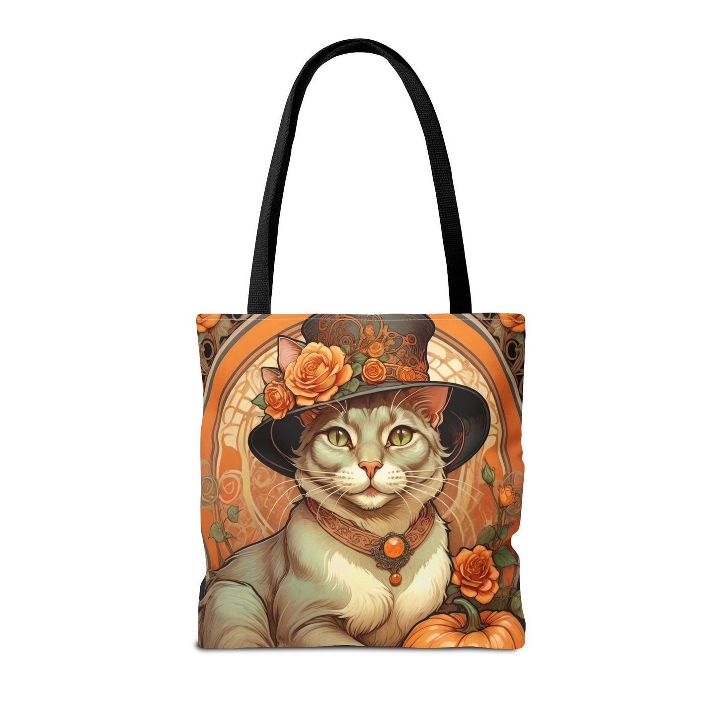 Halloween Art Nouveau Cat Tote