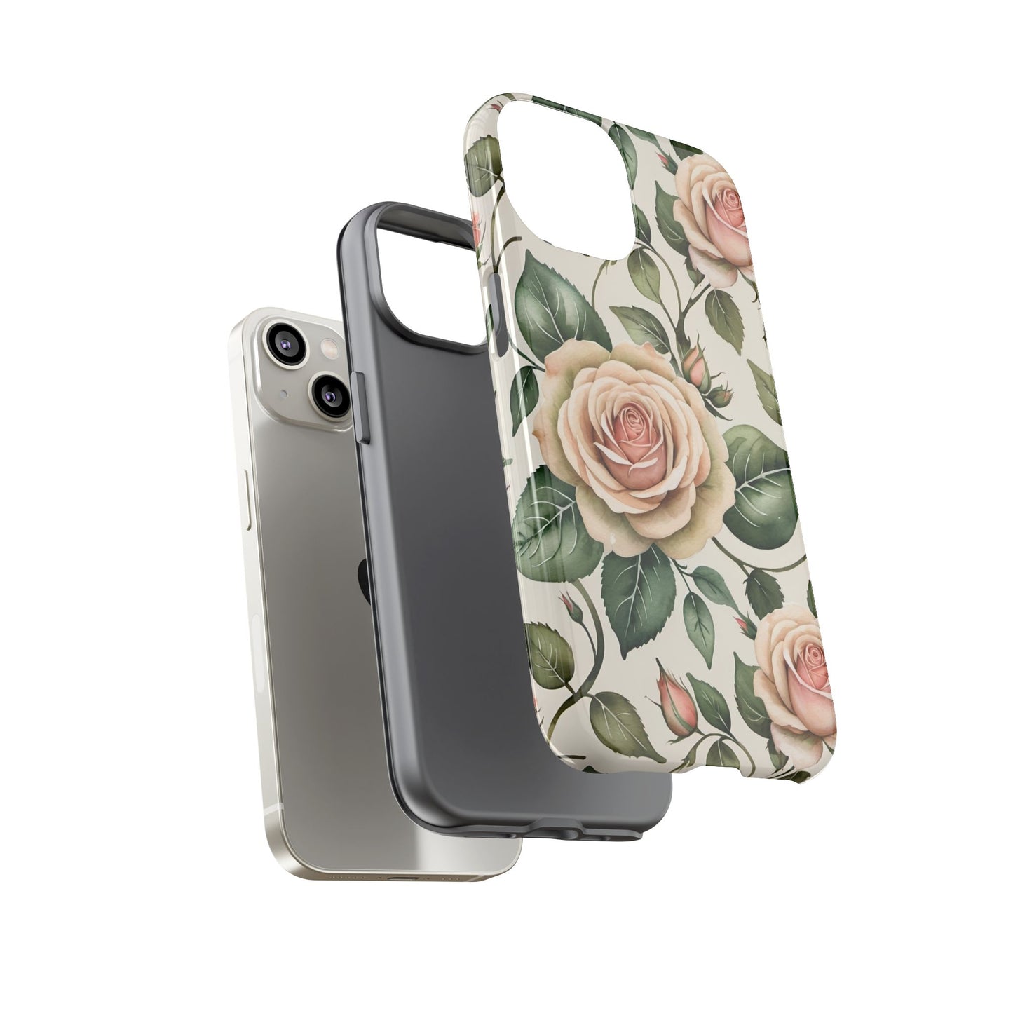 Watercolor Large Roses Tough Cases 2