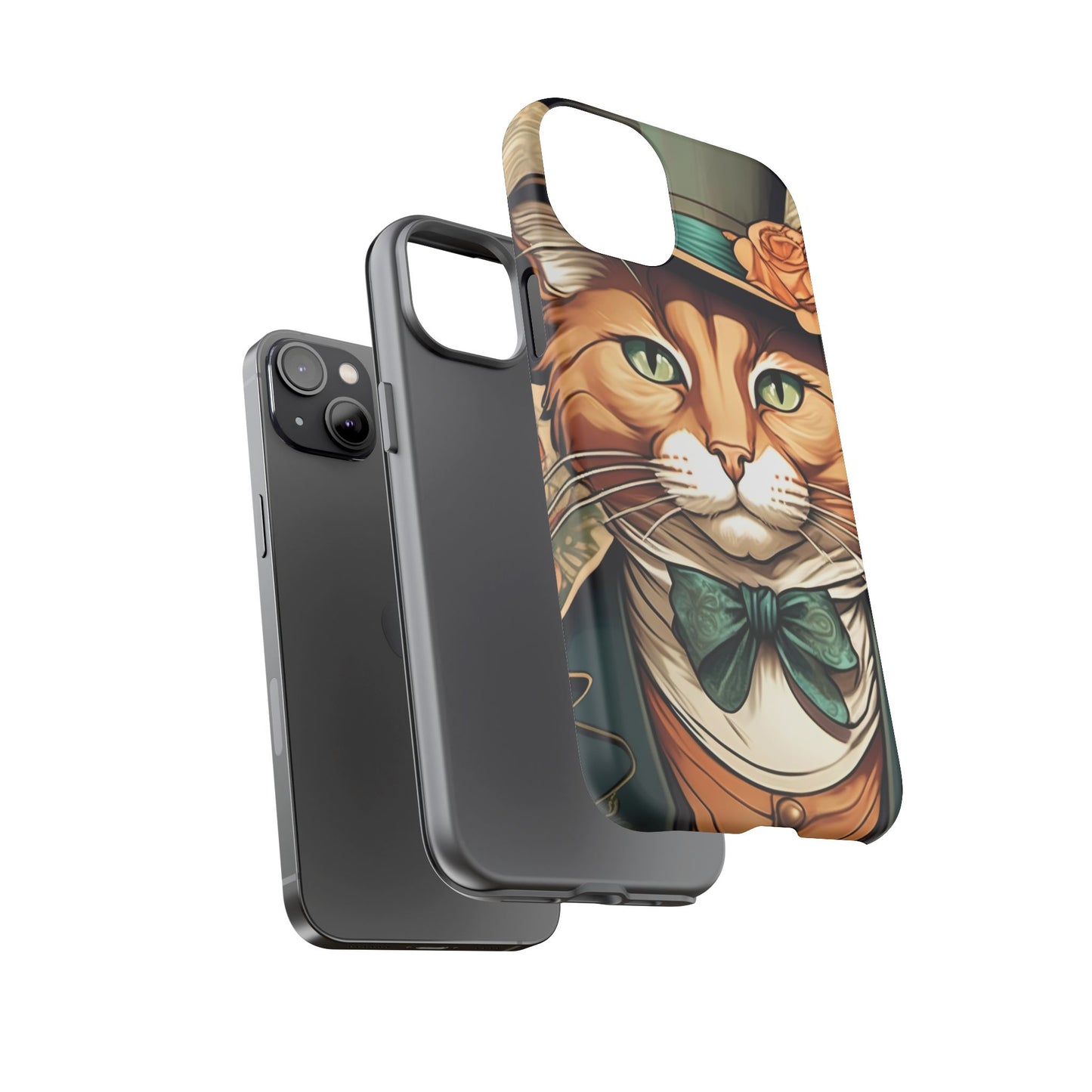 Alphonse Mucha Tough Phone Cases (A gentleman cat)