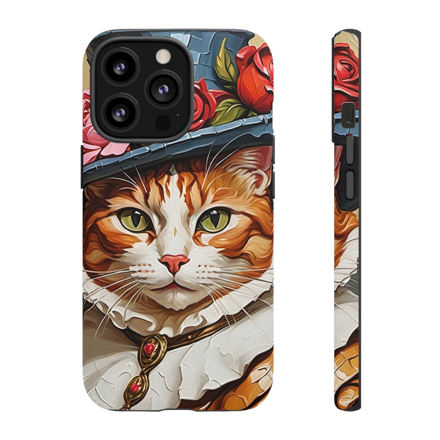 Oil Painting Cat Tough Phone Cases (A Gentleman)