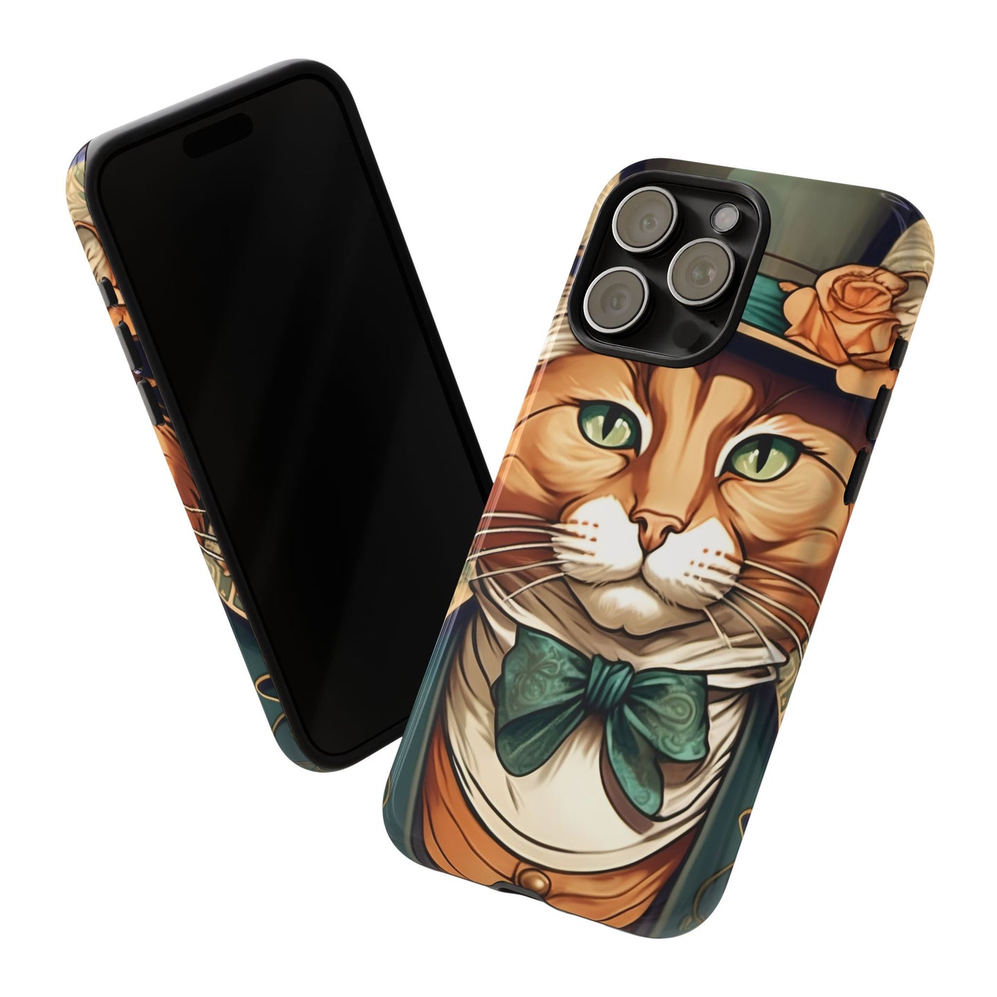Alphonse Mucha Tough Phone Cases (A gentleman cat)