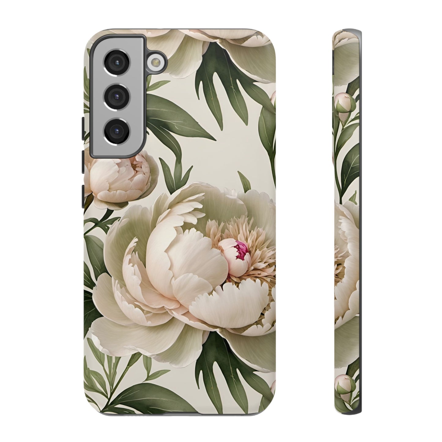 Watercolor Large Peonies Tough Cases