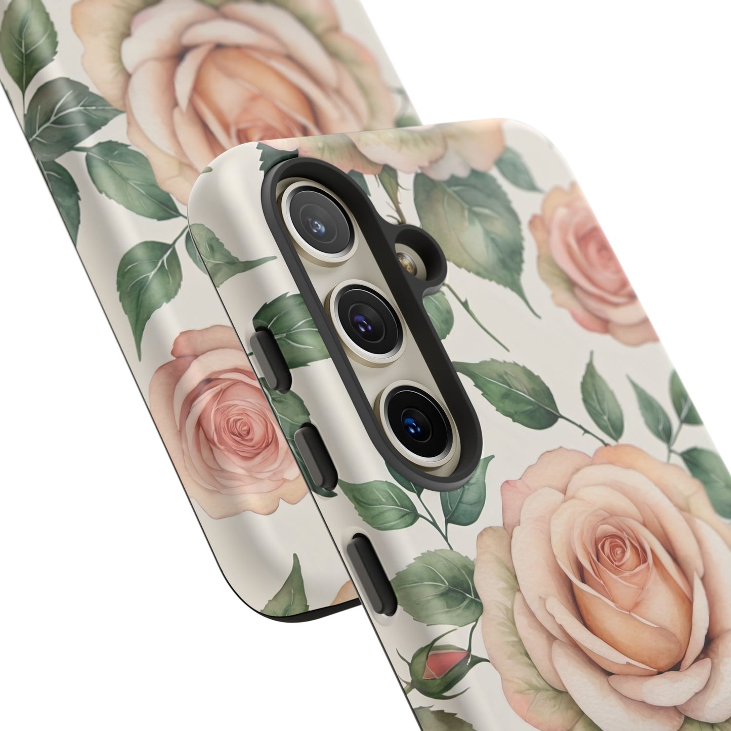 Watercolor Large Roses Tough Cases