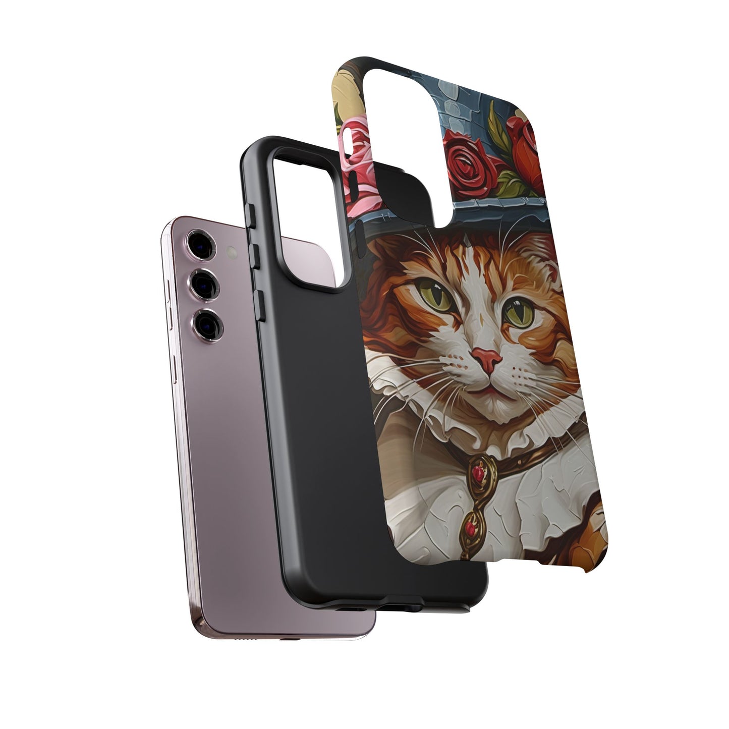 Oil Painting Cat Tough Phone Cases (A Gentleman)