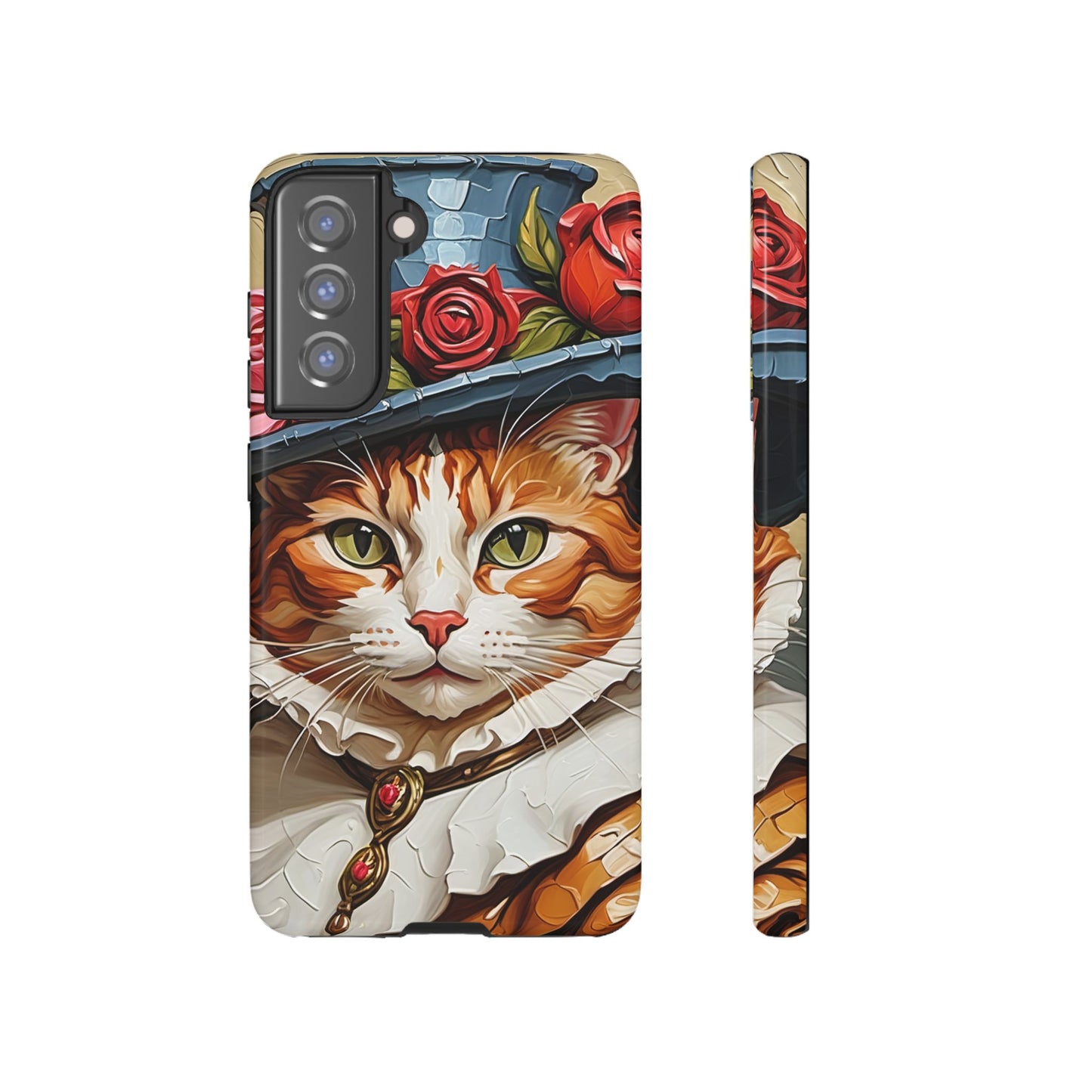 Oil Painting Cat Tough Phone Cases (A Gentleman)