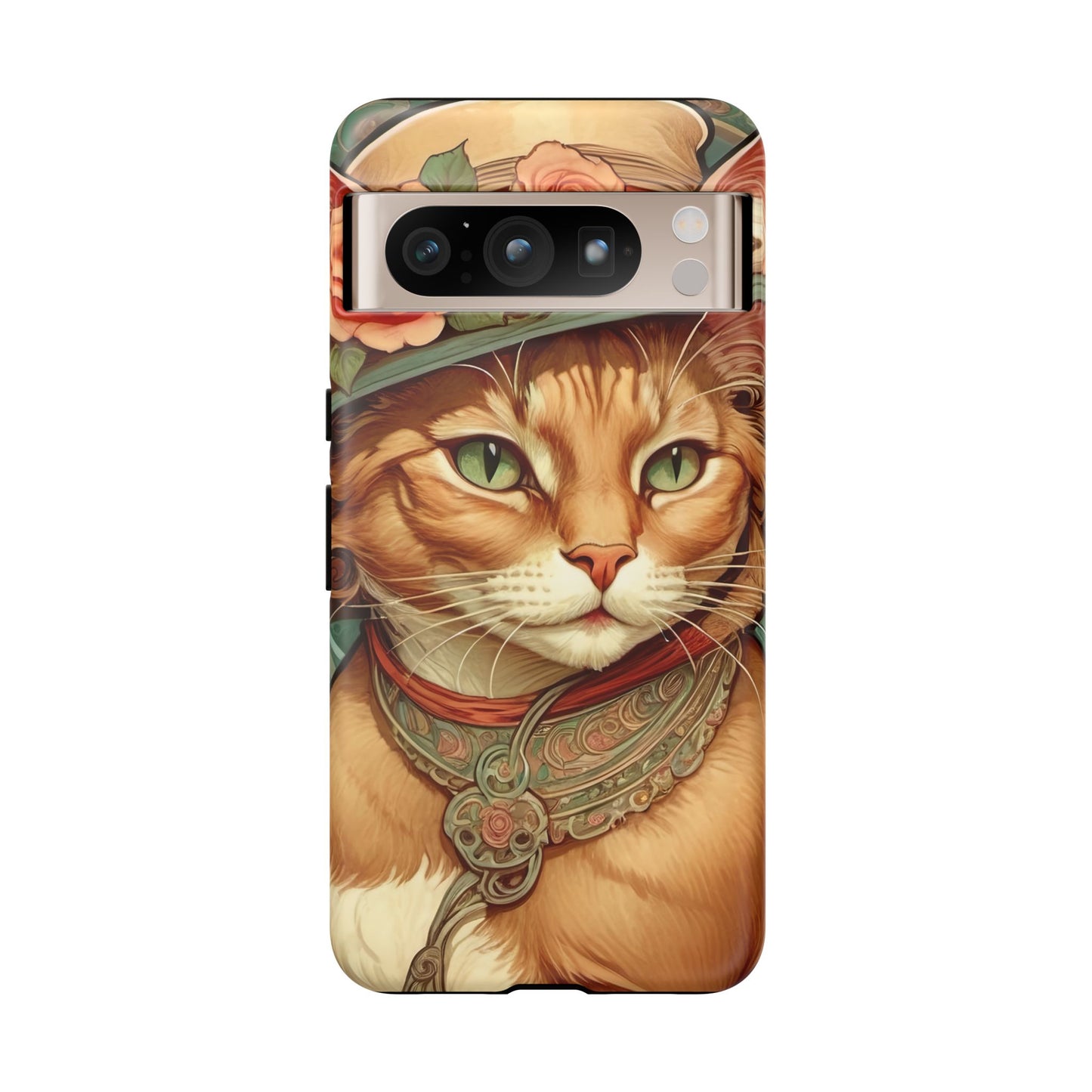 Alphonse Mucha Tough Phone Cases (A lady cat 2)