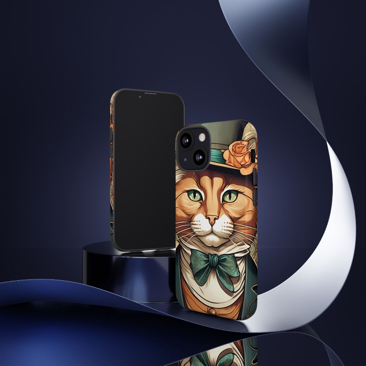 Alphonse Mucha Tough Phone Cases (A gentleman cat)