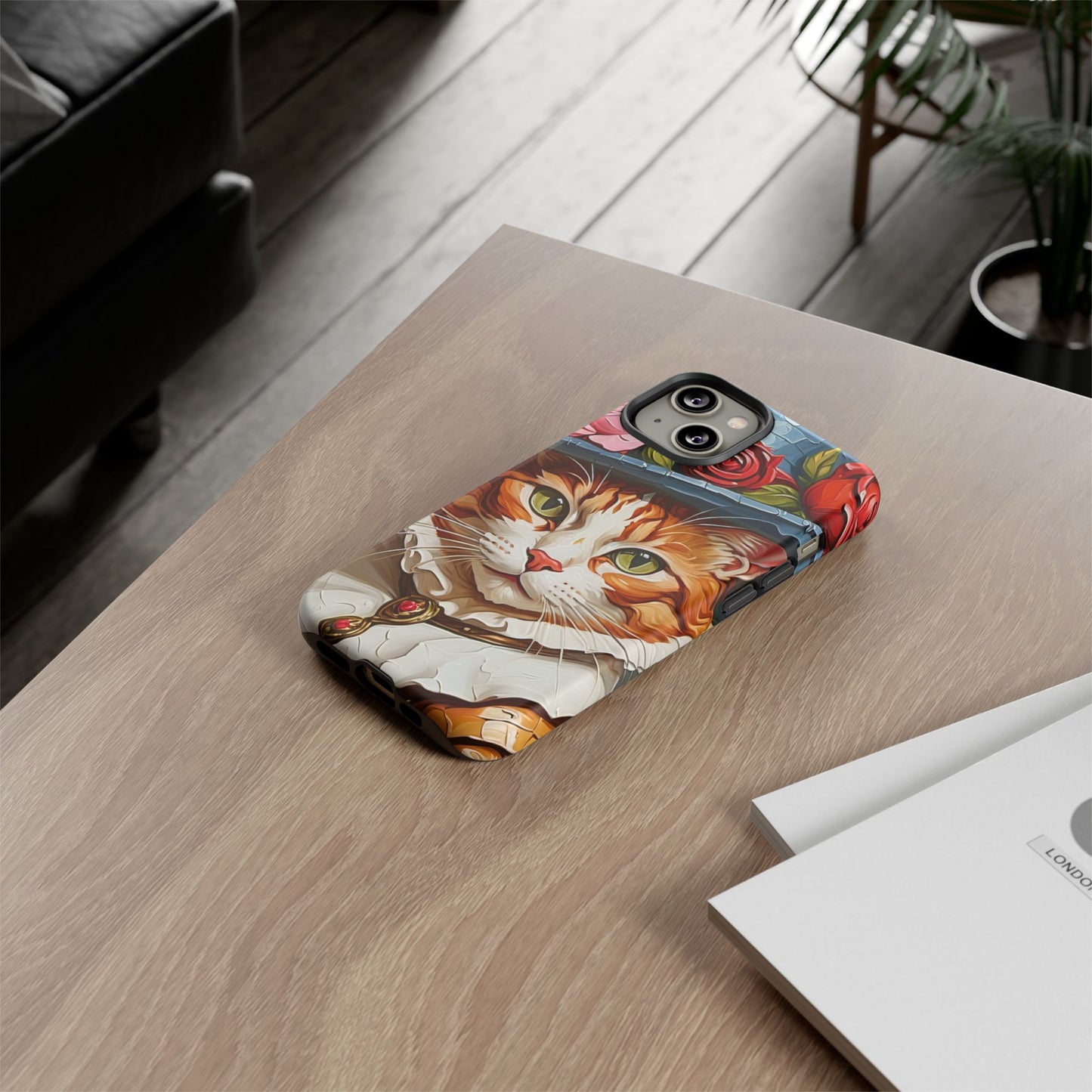 Oil Painting Cat Tough Phone Cases (A Gentleman)