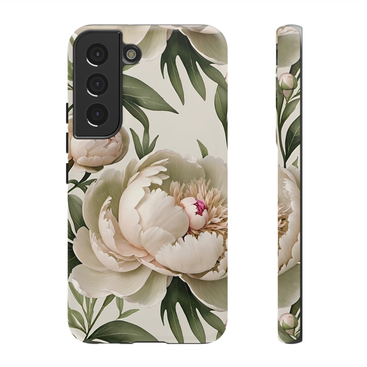 Watercolor Large Peonies Tough Cases