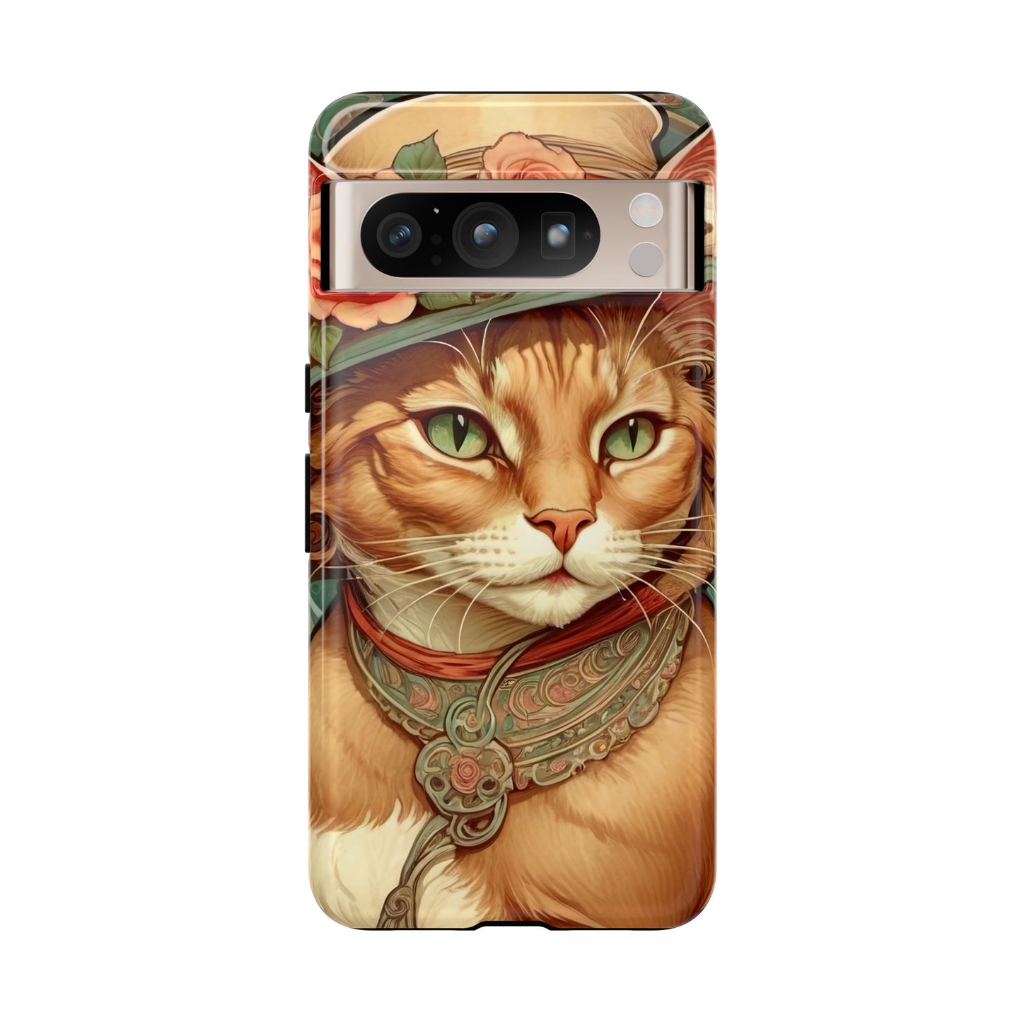 Alphonse Mucha Tough Phone Cases (A lady cat 2)