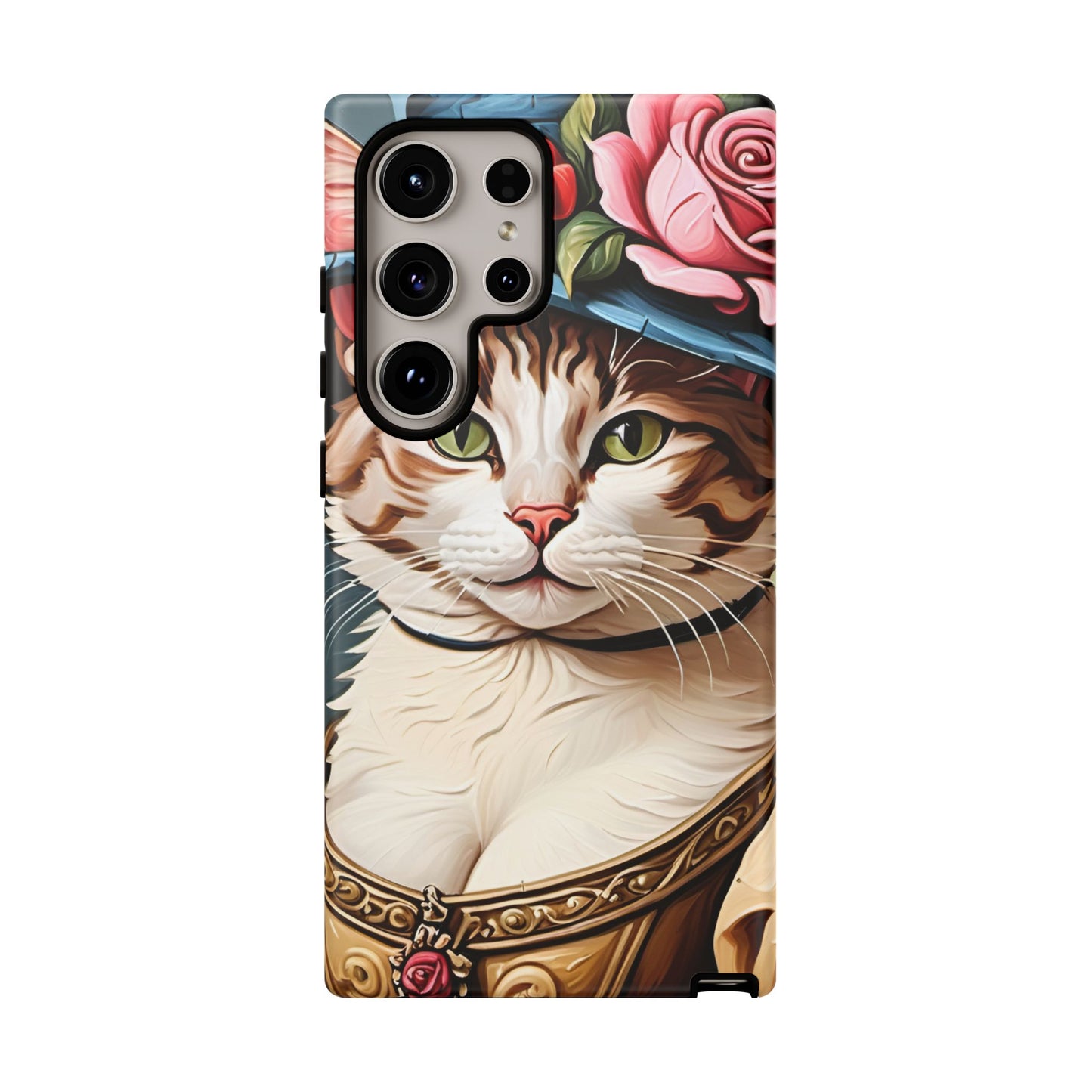 Oil Painting Cat Tough Phone Cases (A Lady 2)