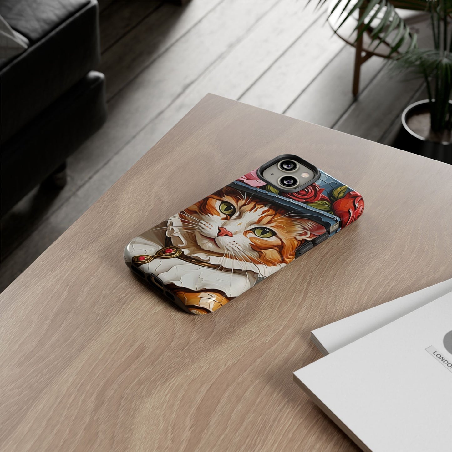 Oil Painting Cat Tough Phone Cases (A Gentleman)