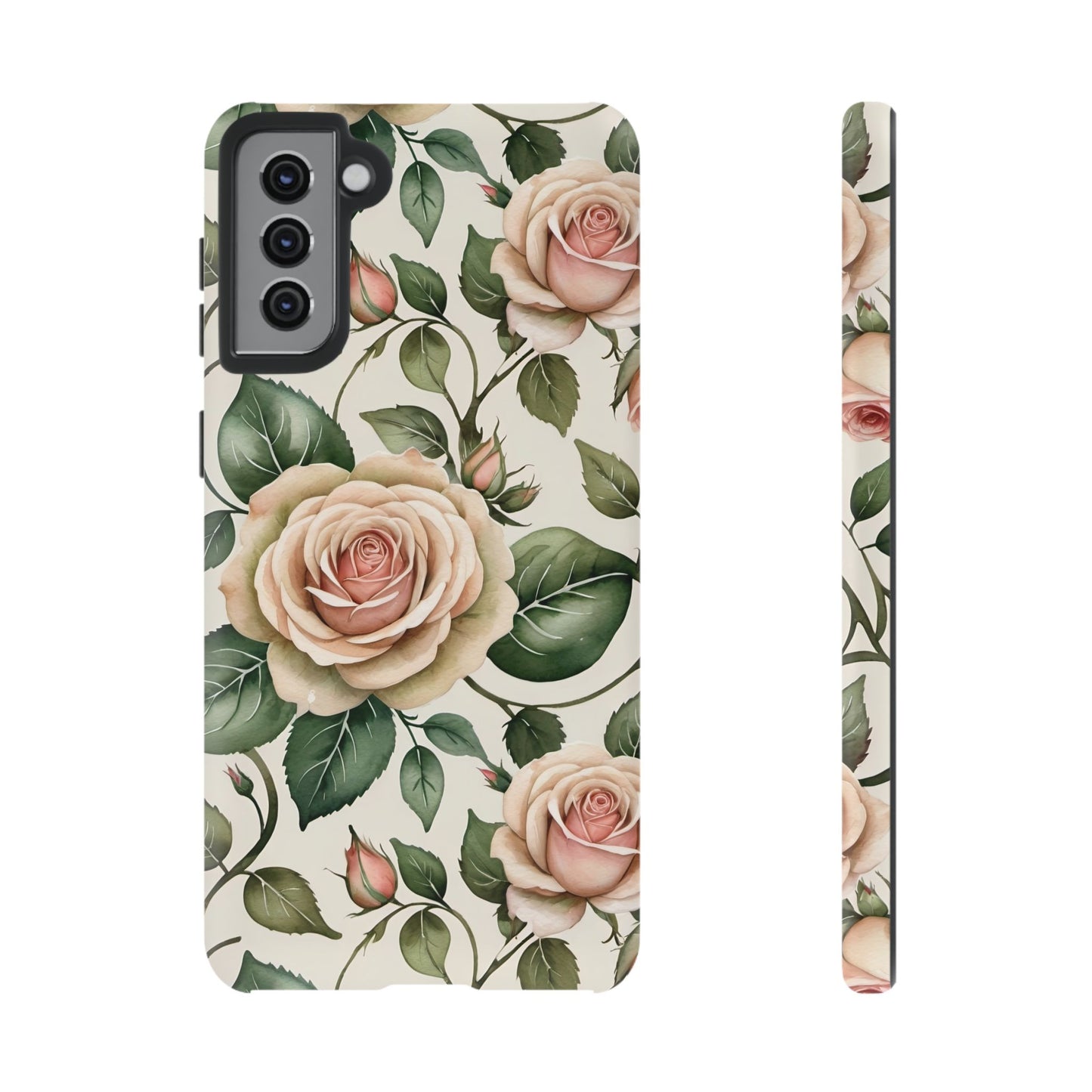 Watercolor Large Roses Tough Cases 2