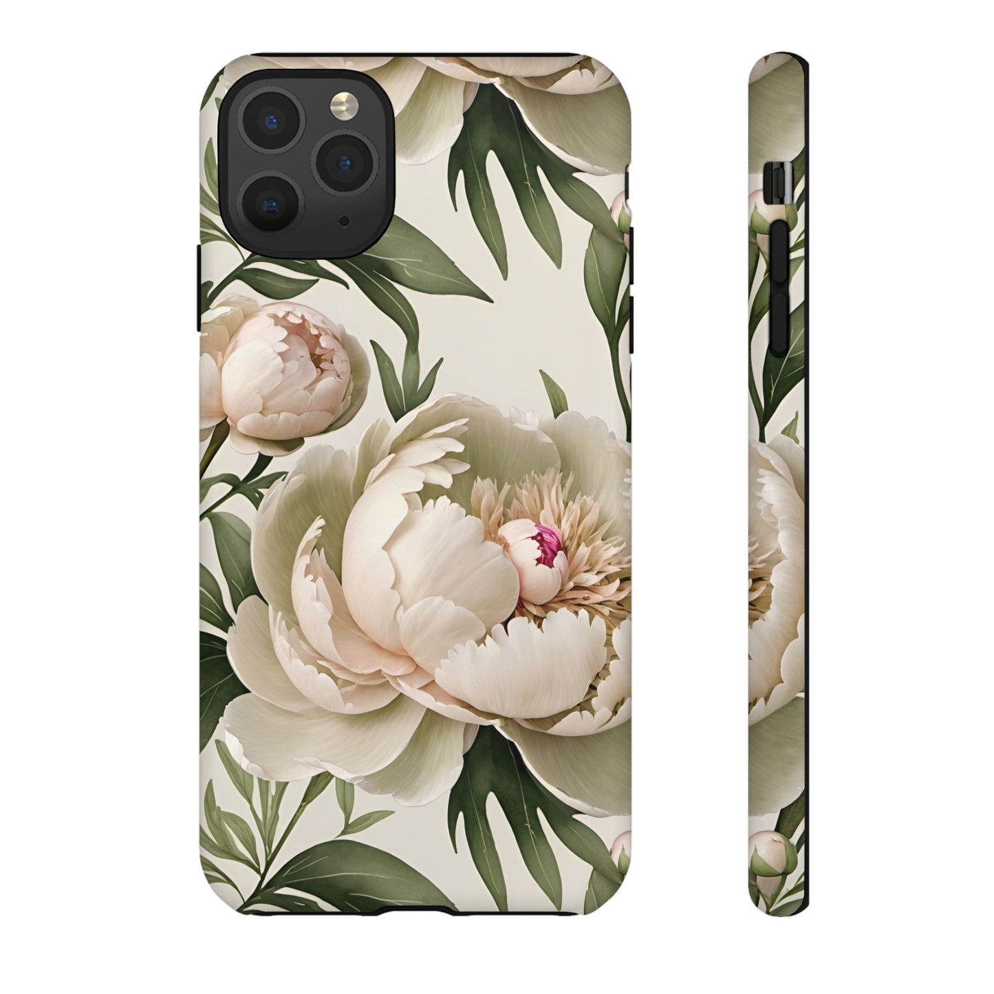 Watercolor Large Peonies Tough Cases