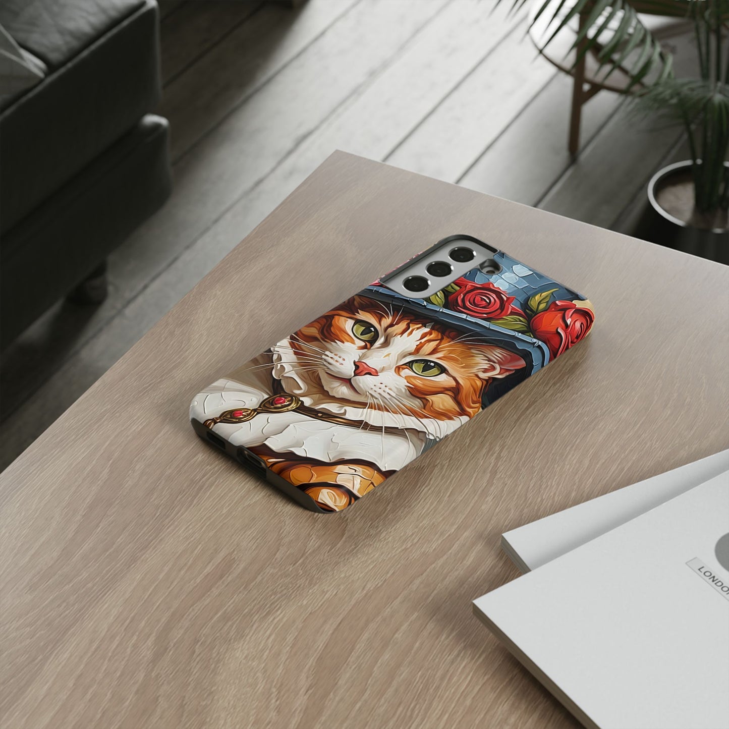 Oil Painting Cat Tough Phone Cases (A Gentleman)