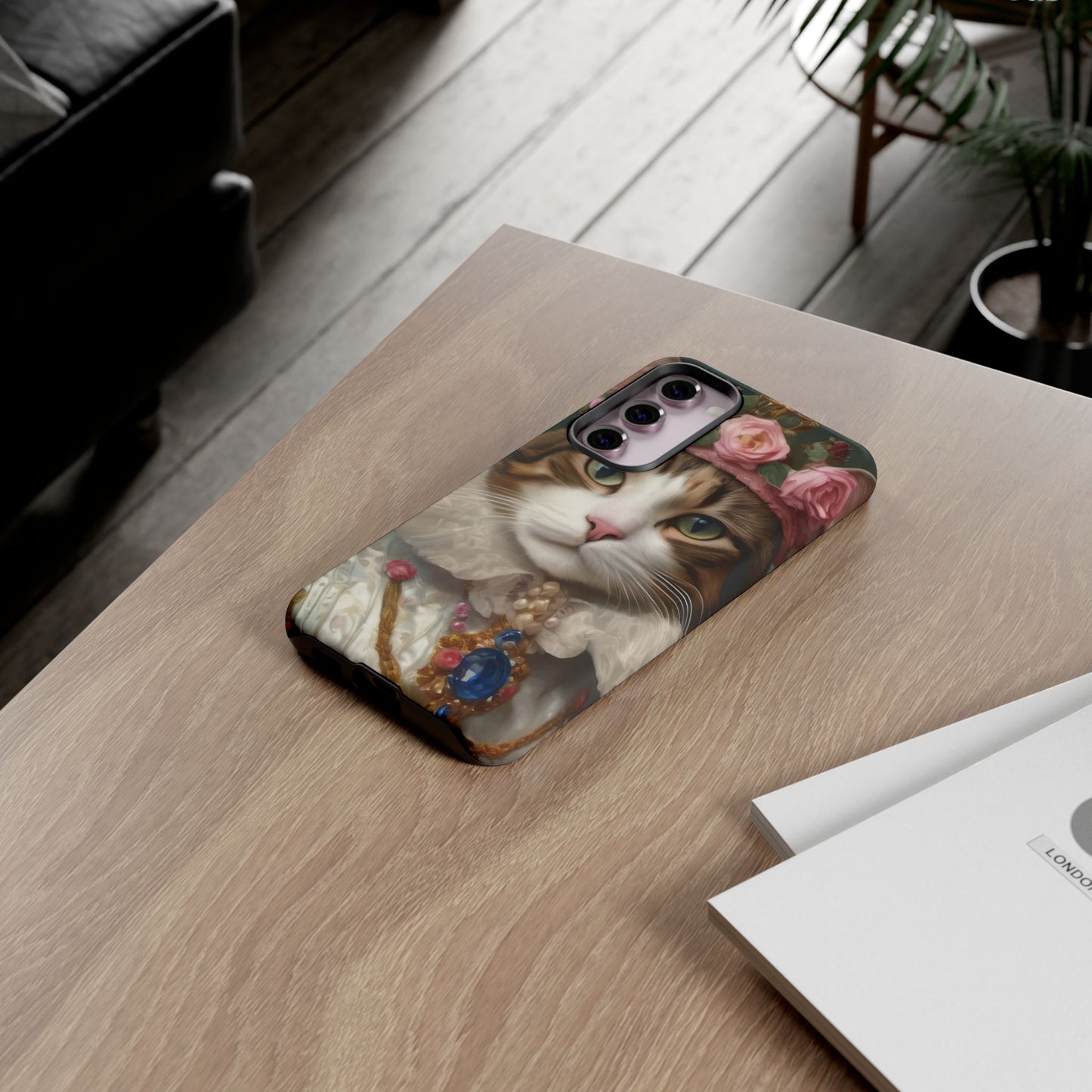 Rococo Cat Tough Phone Cases (A Queen)