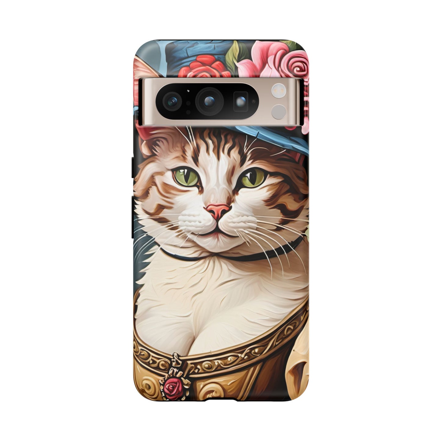 Oil Painting Cat Tough Phone Cases (A Lady 2)
