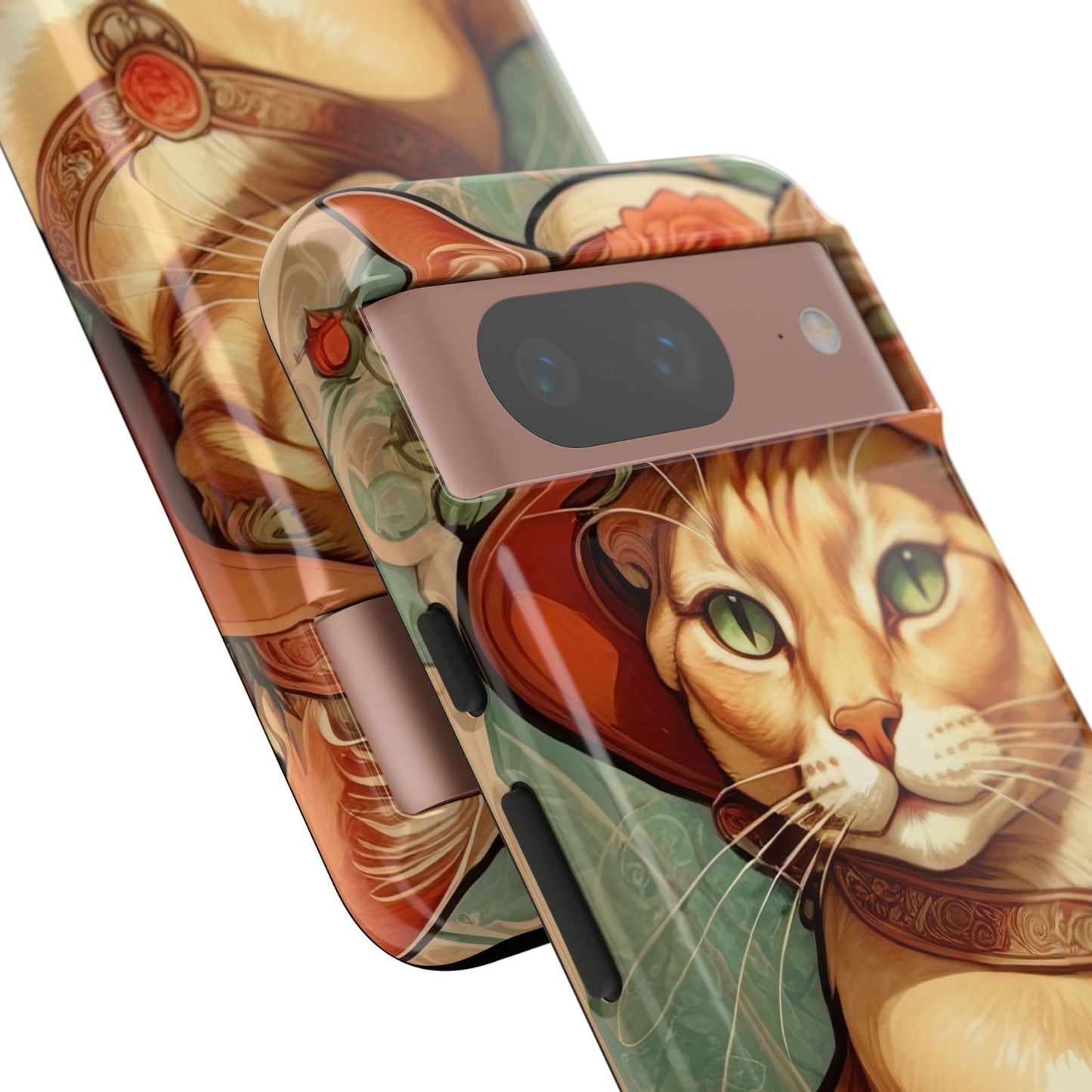 Alphonse Mucha Tough Phone Cases (A lady cat)