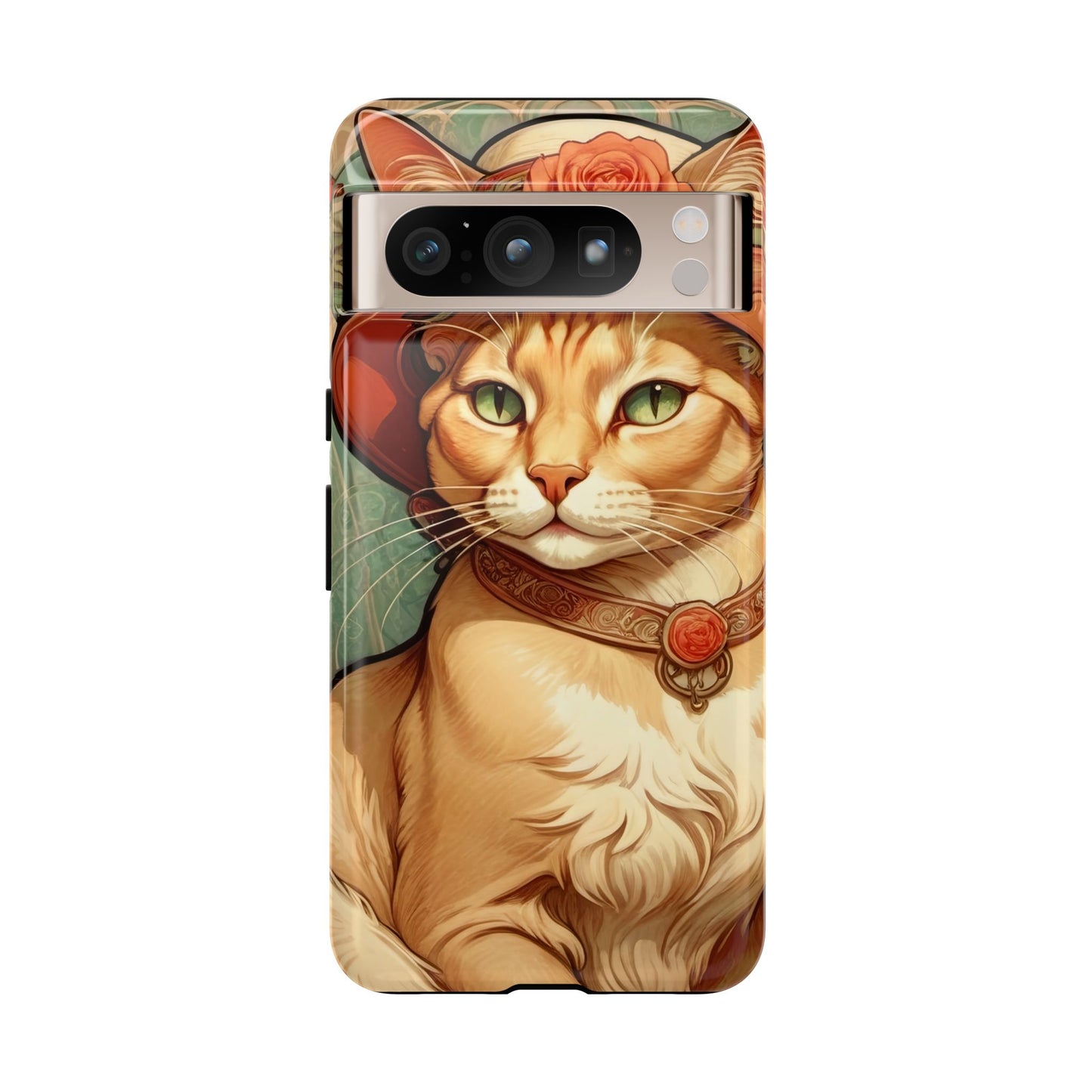 Alphonse Mucha Tough Phone Cases (A lady cat)
