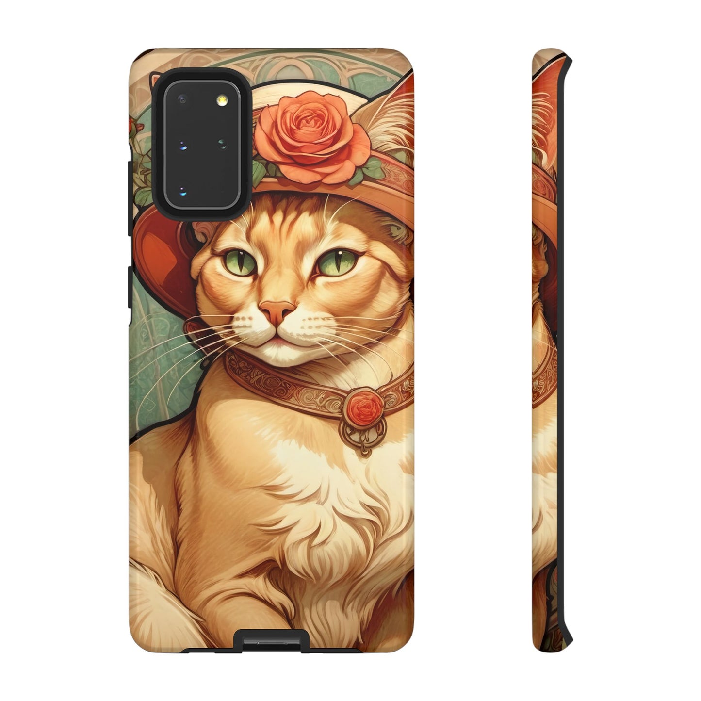 Alphonse Mucha Tough Phone Cases (A lady cat)