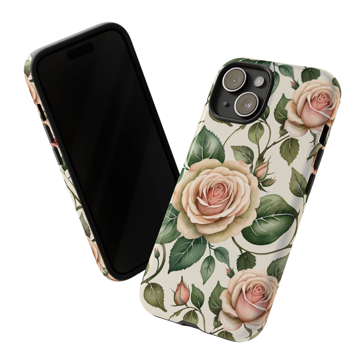 Watercolor Large Roses Tough Cases 2