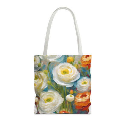 Claude Monet inspired Tender Ranunculus Tote Bag