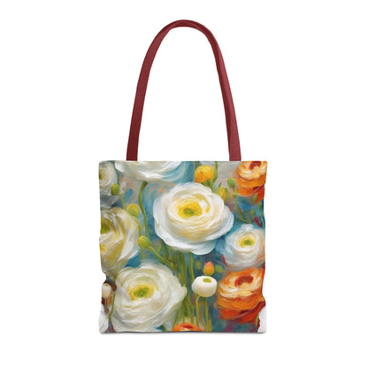 Claude Monet inspired Tender Ranunculus Tote Bag