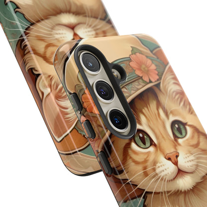 Alphonse Mucha Tough Phone Cases (A kitten)