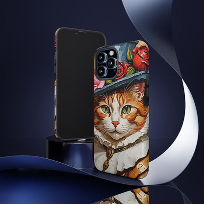 Oil Painting Cat Tough Phone Cases (A Gentleman)