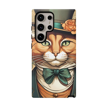 Alphonse Mucha Tough Phone Cases (A gentleman cat)