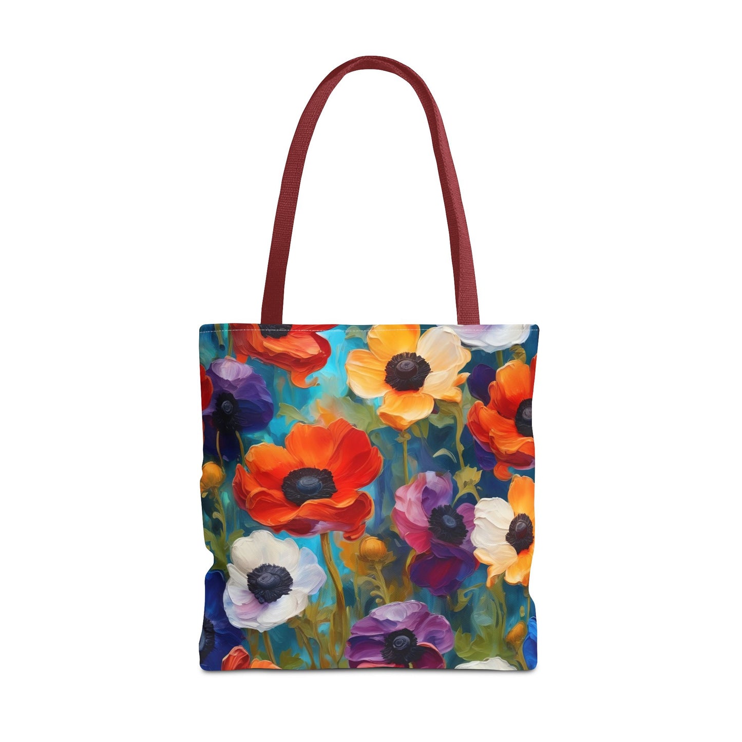 Claude Monet inspired Colorful Anemones Tote Bag