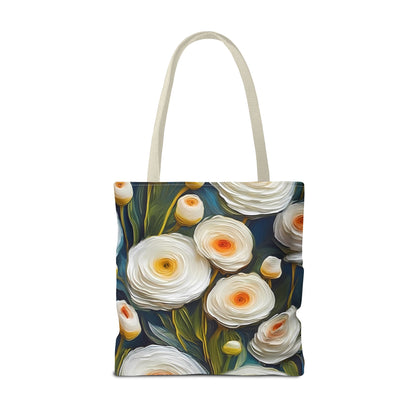 Vincent Van Gogh inspired White Ranunculus Tote Bag