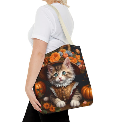 Halloween Rococo Kitten Tote