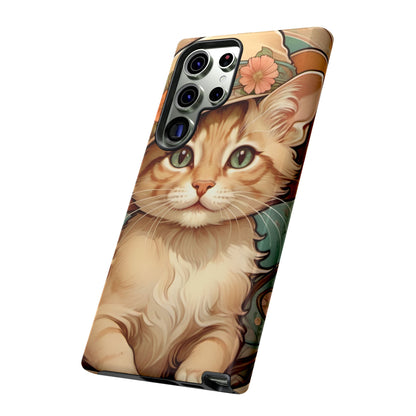 Alphonse Mucha Tough Phone Cases (A kitten)