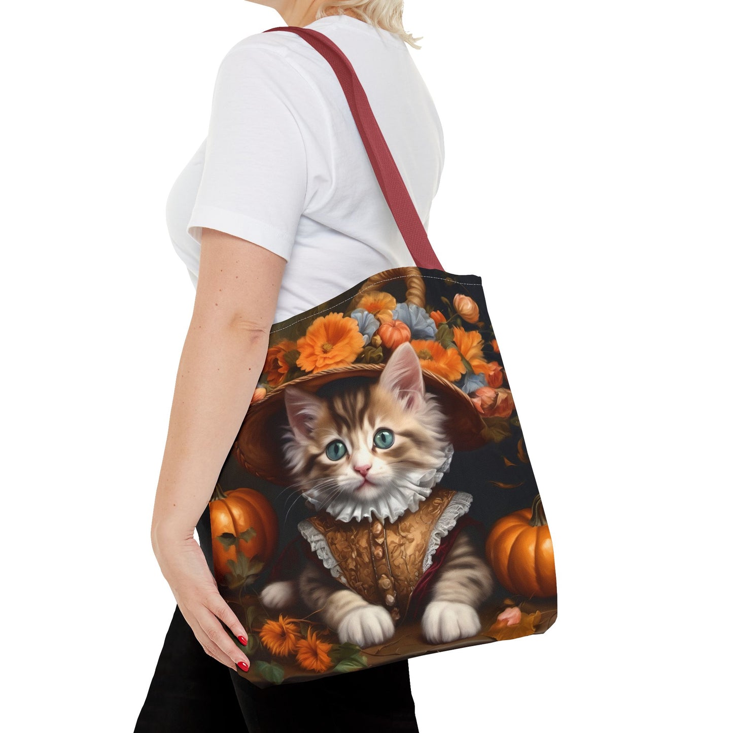 Halloween Rococo Kitten Tote