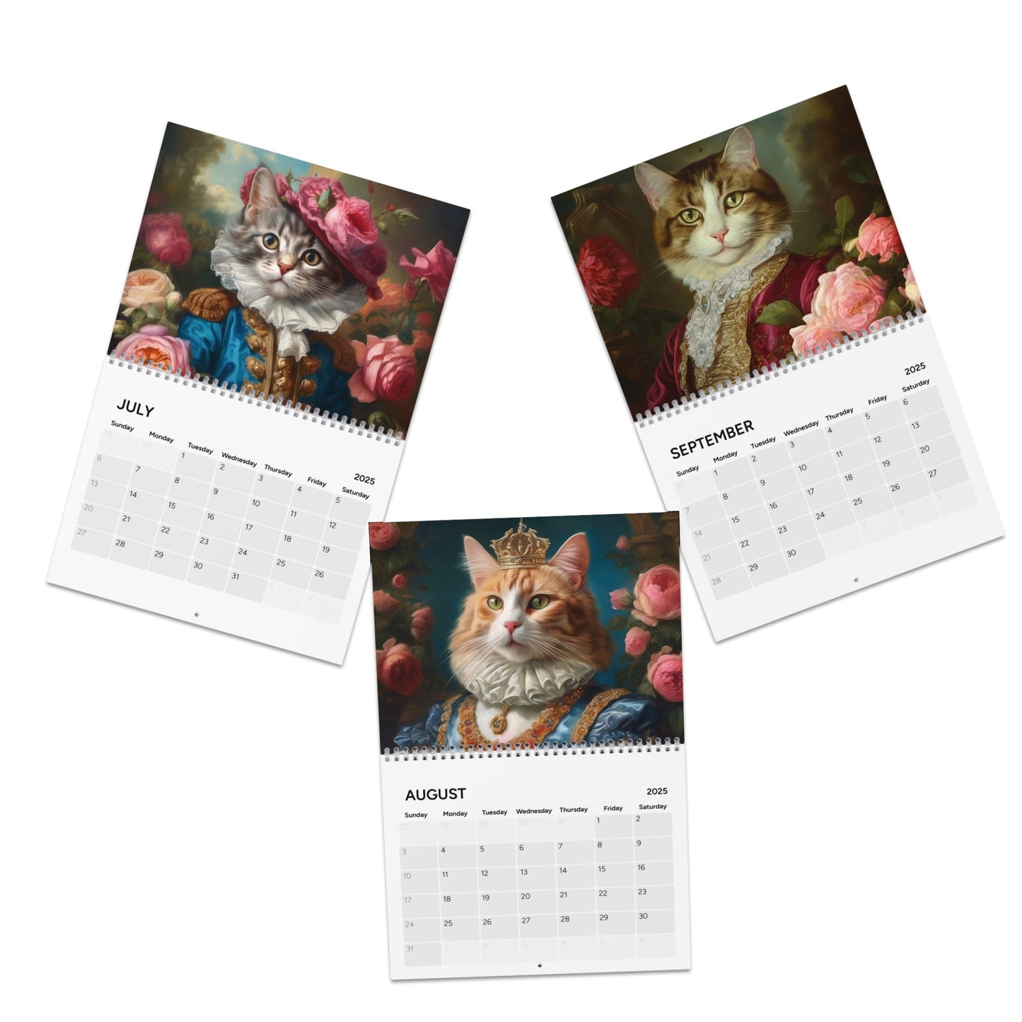 Rococo Noble Cats Calendar (2025)