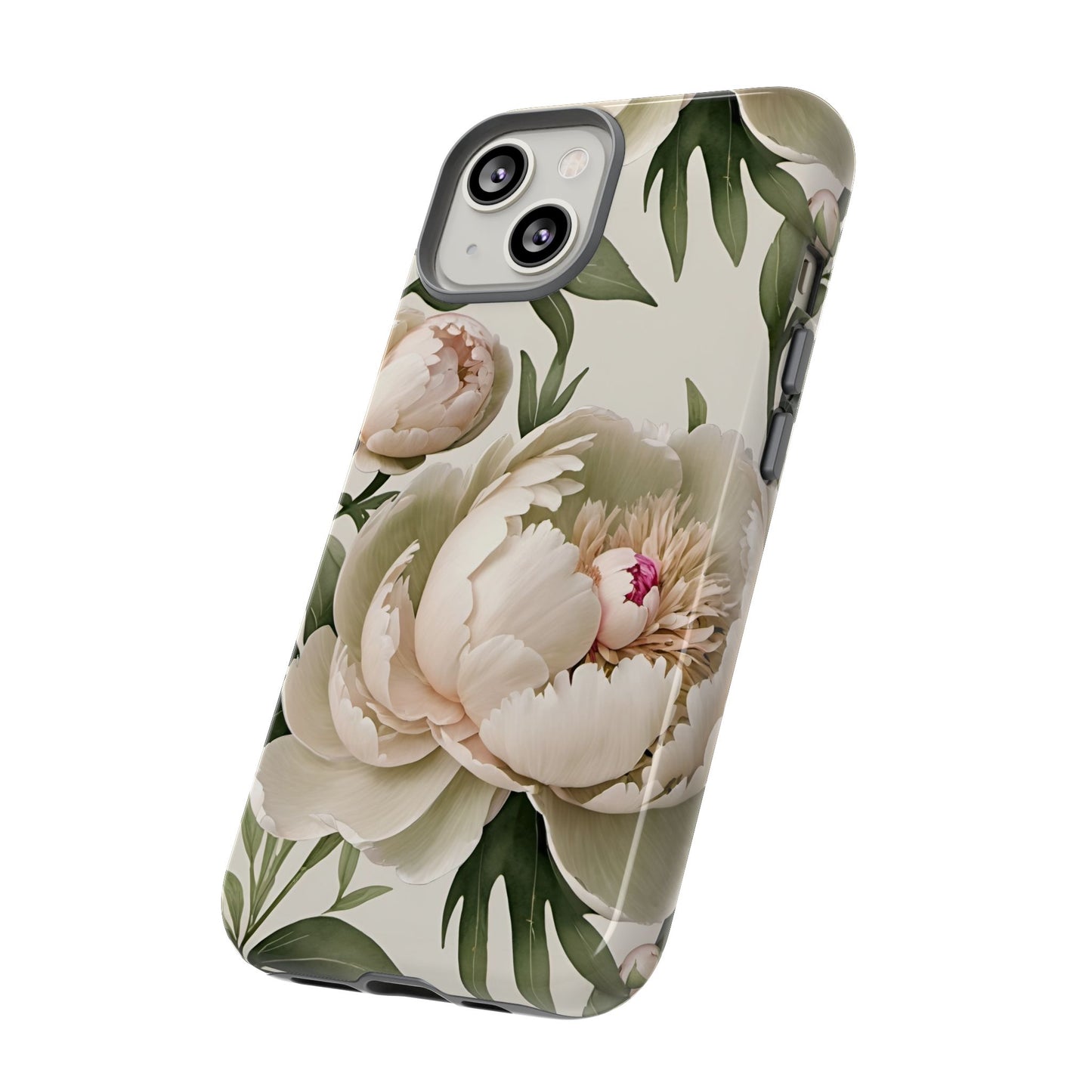 Watercolor Large Peonies Tough Cases