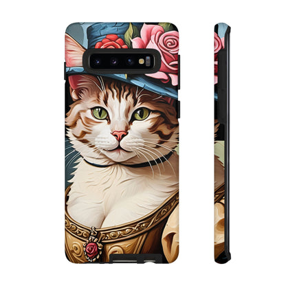 Oil Painting Cat Tough Phone Cases (A Lady 2)