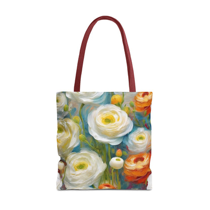 Claude Monet inspired Tender Ranunculus Tote Bag