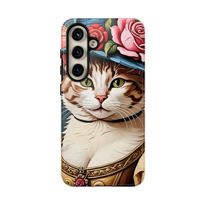 Oil Painting Cat Tough Phone Cases (A Lady 2)