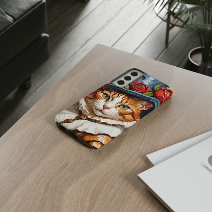 Oil Painting Cat Tough Phone Cases (A Gentleman)