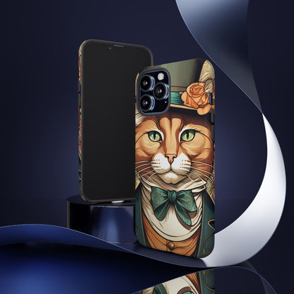 Alphonse Mucha Tough Phone Cases (A gentleman cat)
