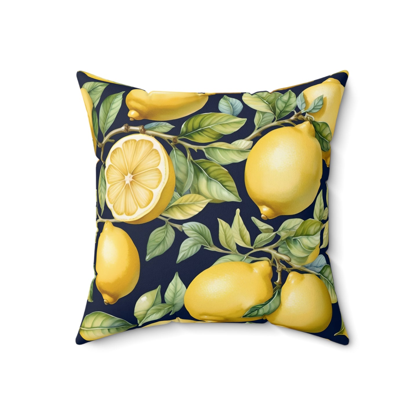 Rococo Lemons Square Pillow