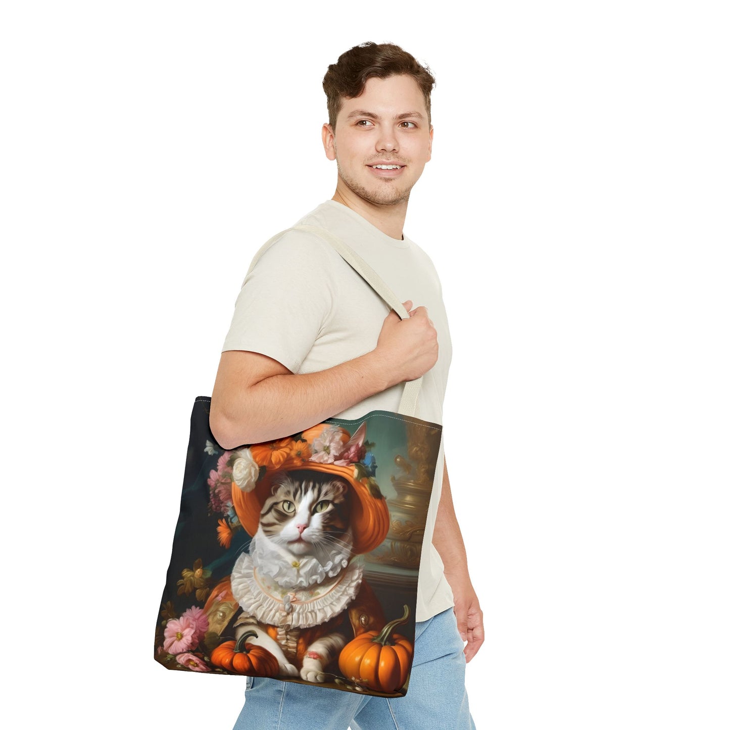 Halloween Rococo Cat Tote