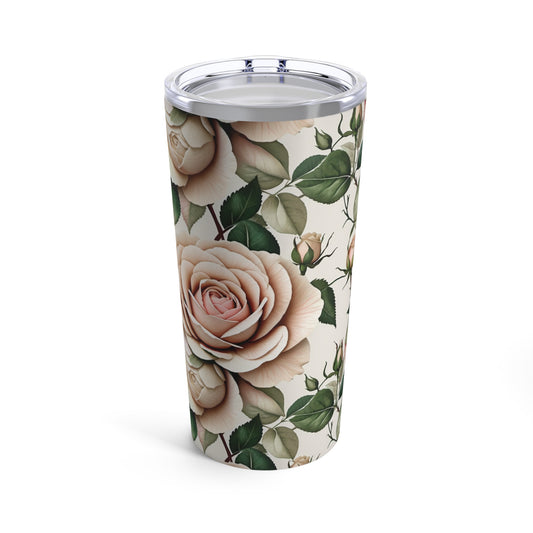 Watercolor Pink Roses Tumbler 20oz
