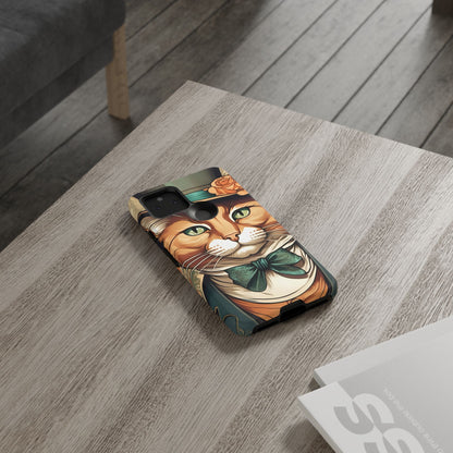 Alphonse Mucha Tough Phone Cases (A gentleman cat)
